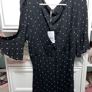 NWT Free People mini polka dot dress